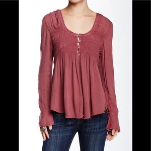 Free People gauze top